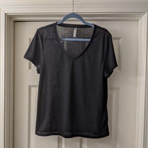 3/$25 Fabletics black v neck tee